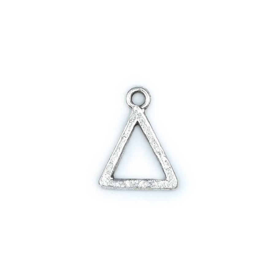 Mini Hammered Triangle- Antique Silver