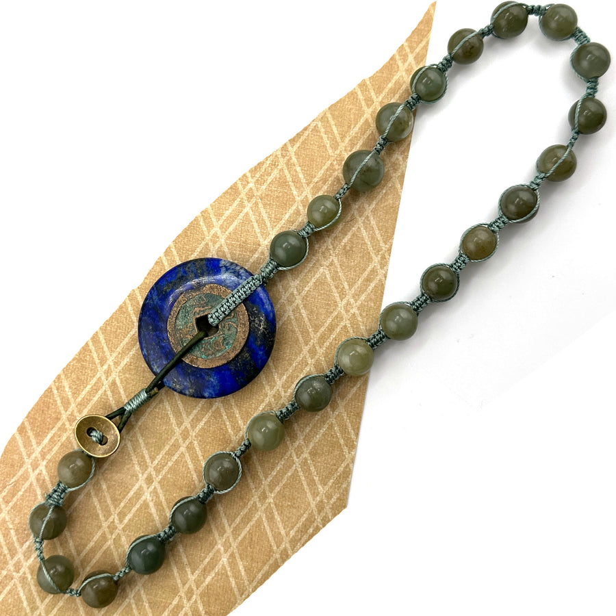 Lapis & Jade Harmony- A Necklace Kit by Kate