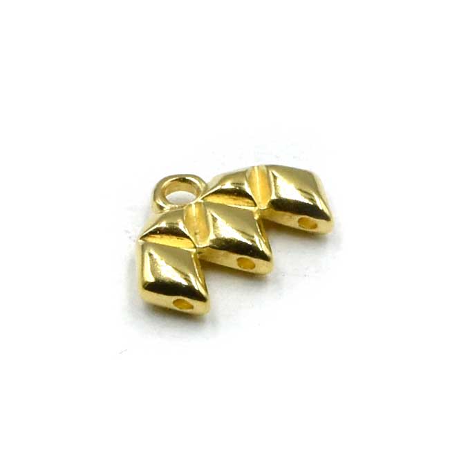 Cymbal Kalamos III GemDuo Bead Ending- 24kt Gold Plate