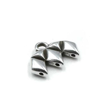 Cymbal Kalamos III GemDuo Bead Ending- Antique Silver