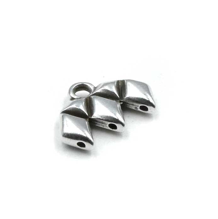 Cymbal Kalamos III GemDuo Bead Ending- Antique Silver