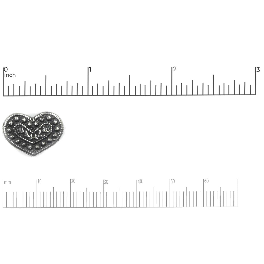 Laurel Button- Antique Pewter