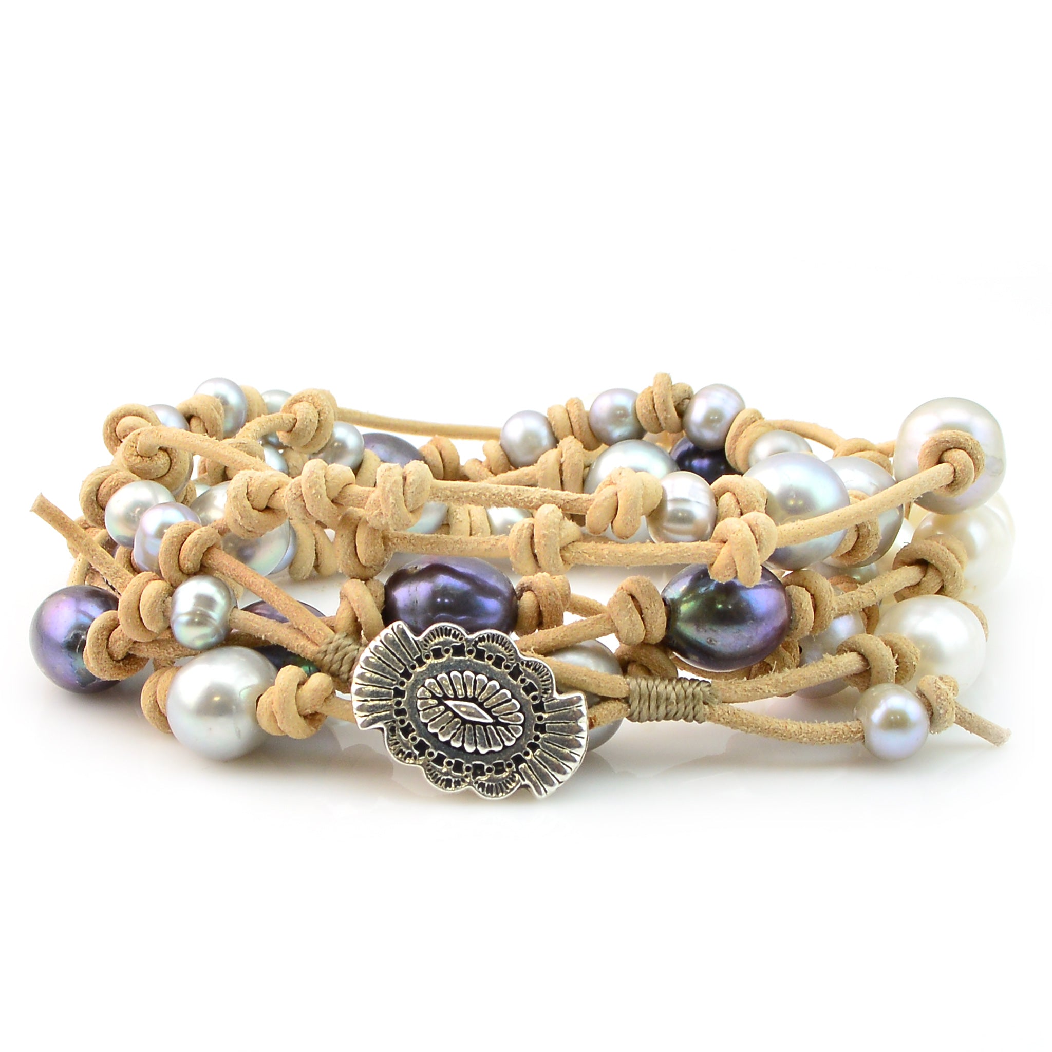 Leather and Pearl Wrap <br> 9.18.19