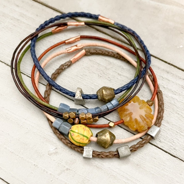 Leather Bangles