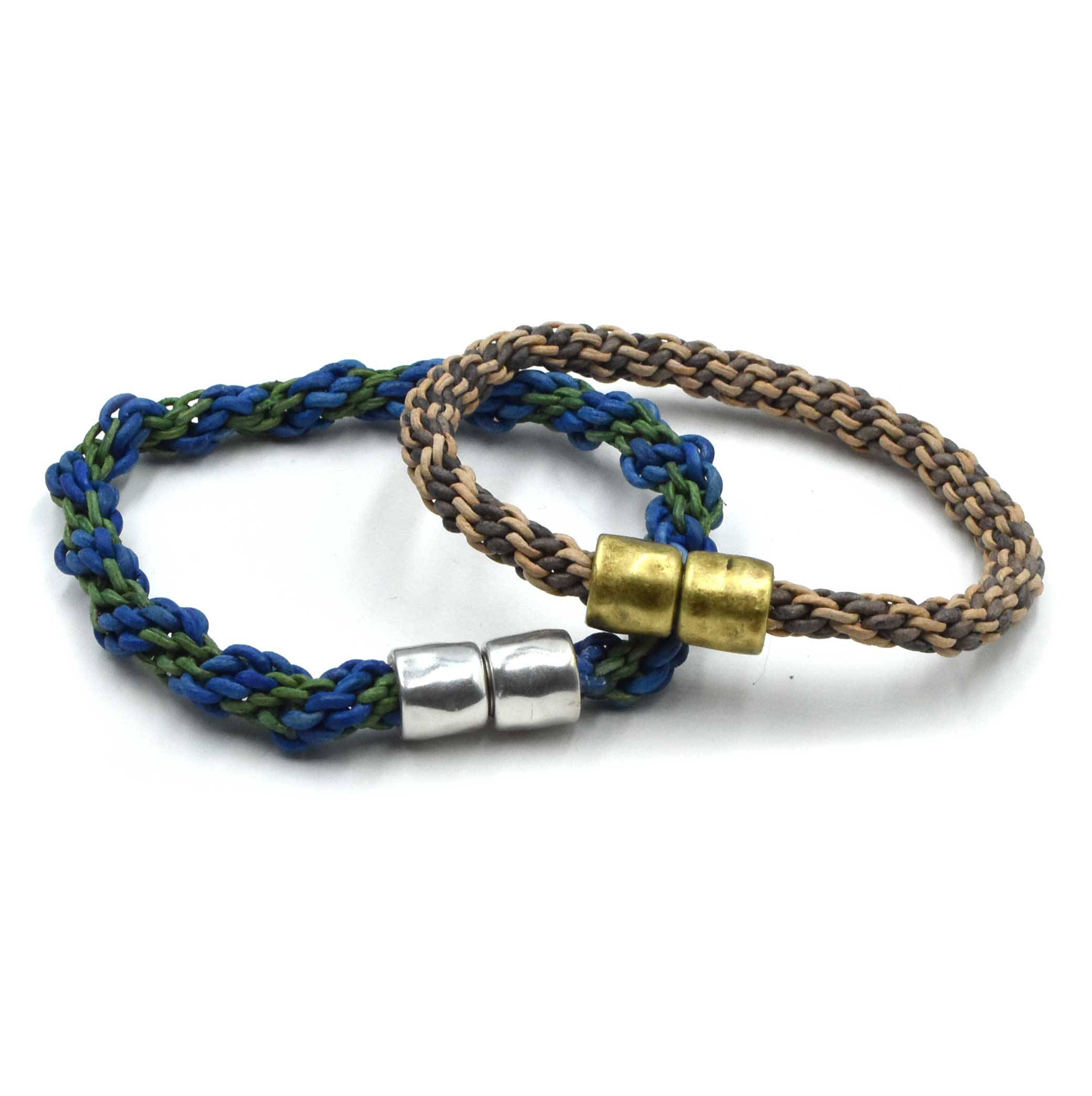 Leather Kumihimo Bracelets<br>4.10.24