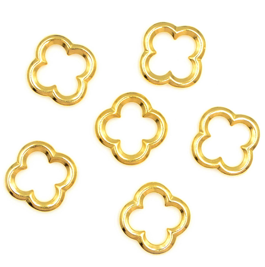 Quatrefoil Link- Antique Gold