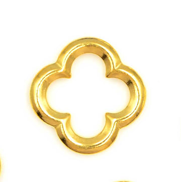 Quatrefoil Link- Antique Gold