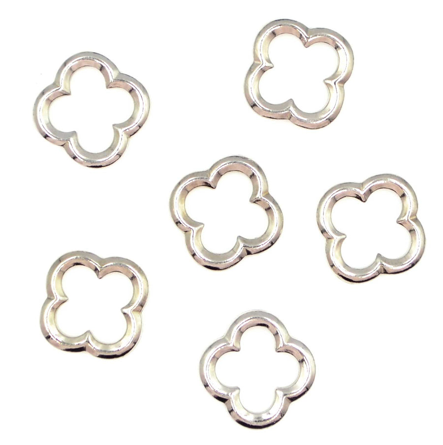 Quatrefoil Link- White Bronze