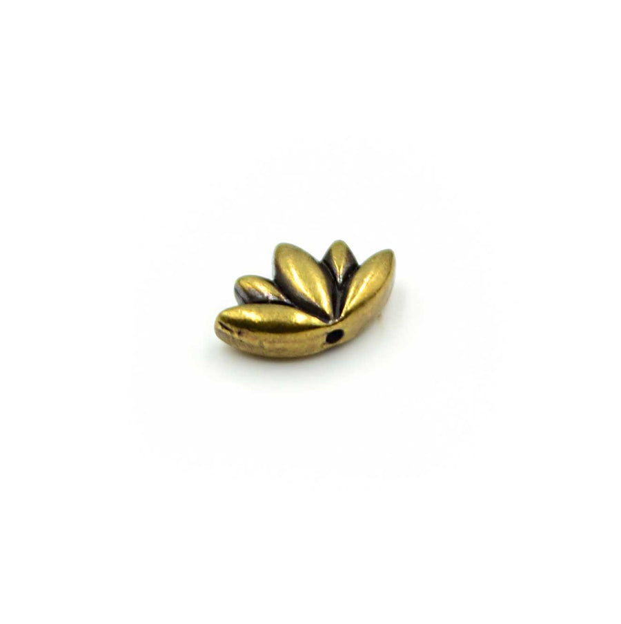 Lotus Bead- Antique Brass