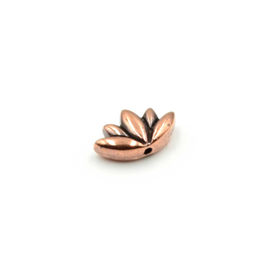 Lotus Bead- Antique Copper