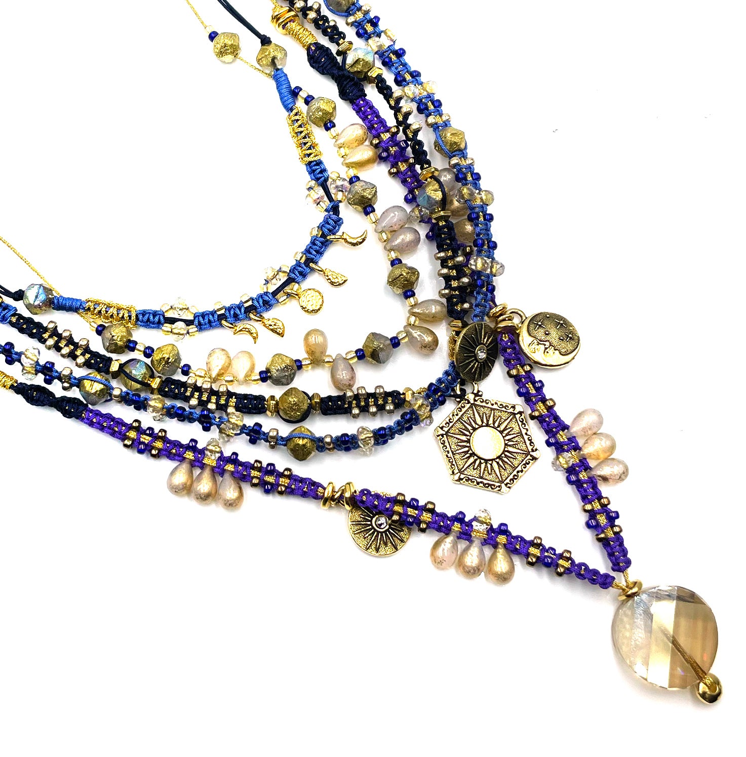 Macramé Necklaces with Celestial Collection <br>9.15.21