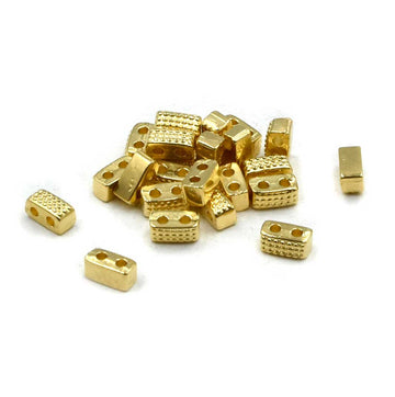 Cymbal Marathi Half Tila Bead Sub- 24kt Gold Plate