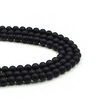 Matte Onyx- 4mm Rounds