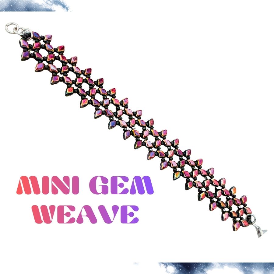 Mini Gem Weave- Neon Notebook Project