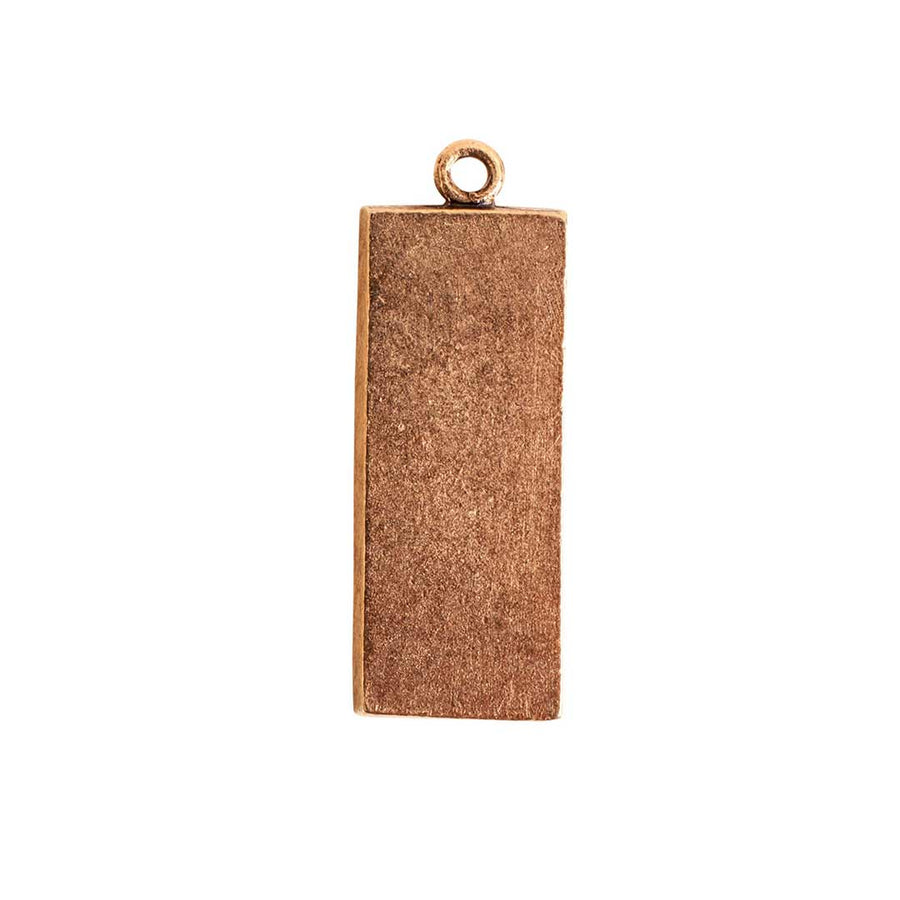 33mm Long Rectangle- Antique Gold