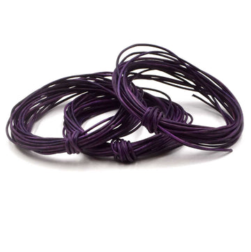 Distressed Violet- 1.0mm Indian Leather by the Yard
