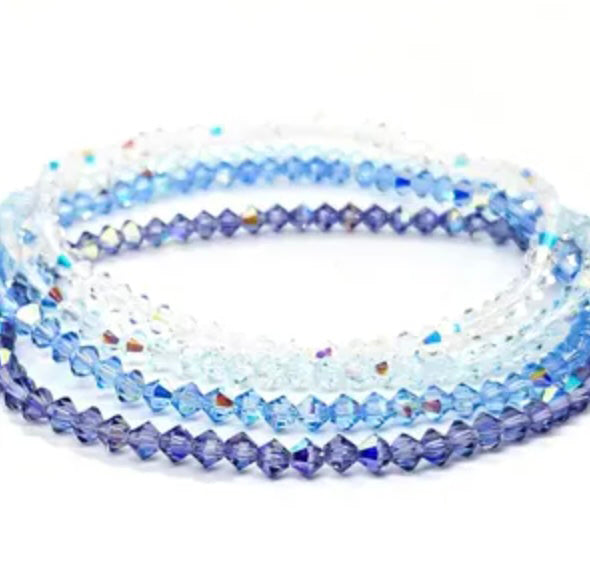 Old-School Crystal Stretch Bracelets