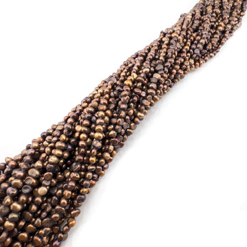 Bronze Petite Potato Pearls 4 x 5mm
