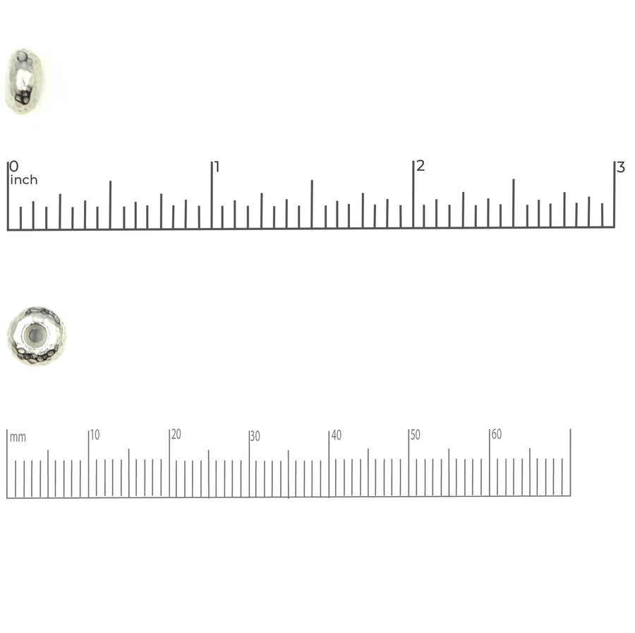 Puffy Rondelle- Antique Brass