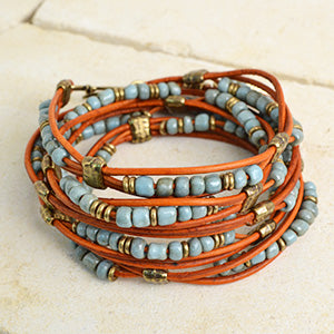 Pumpkin and Seafoam