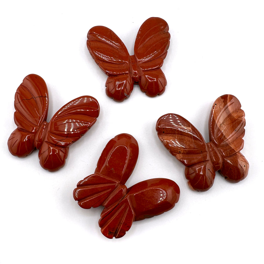 Butterfly Pendant- Red Jaspser