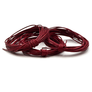 Rich Red- 1.0mm Indian Leather  by the Yard