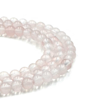 Rose Quartz- 4mm Rounds