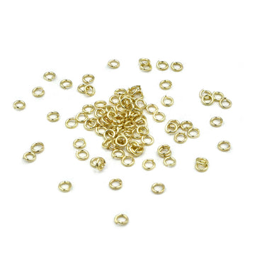 3mm/22g Jump Rings- Gold
