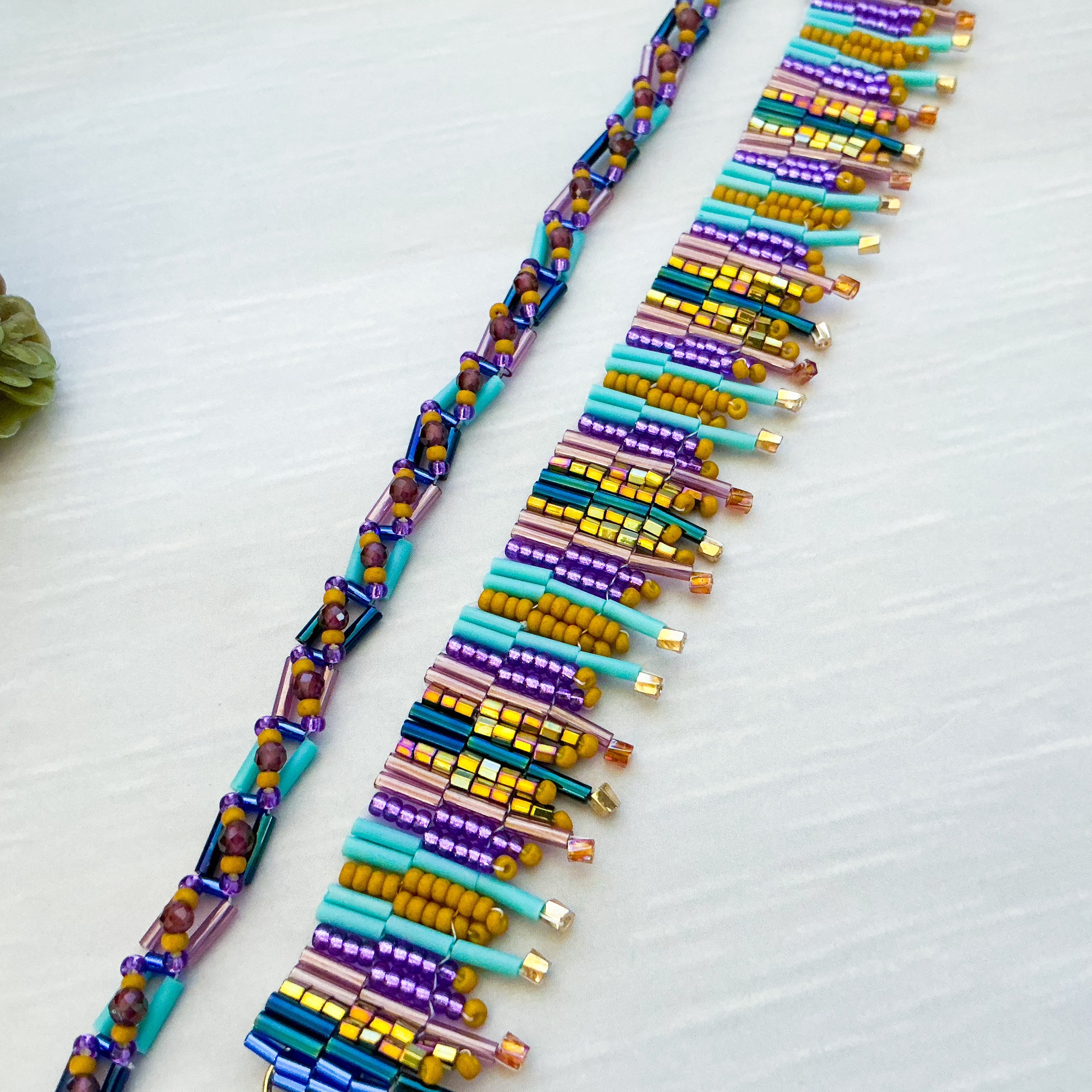 Saffron & Silk Beadweaving with Bugles, Friday October 2
