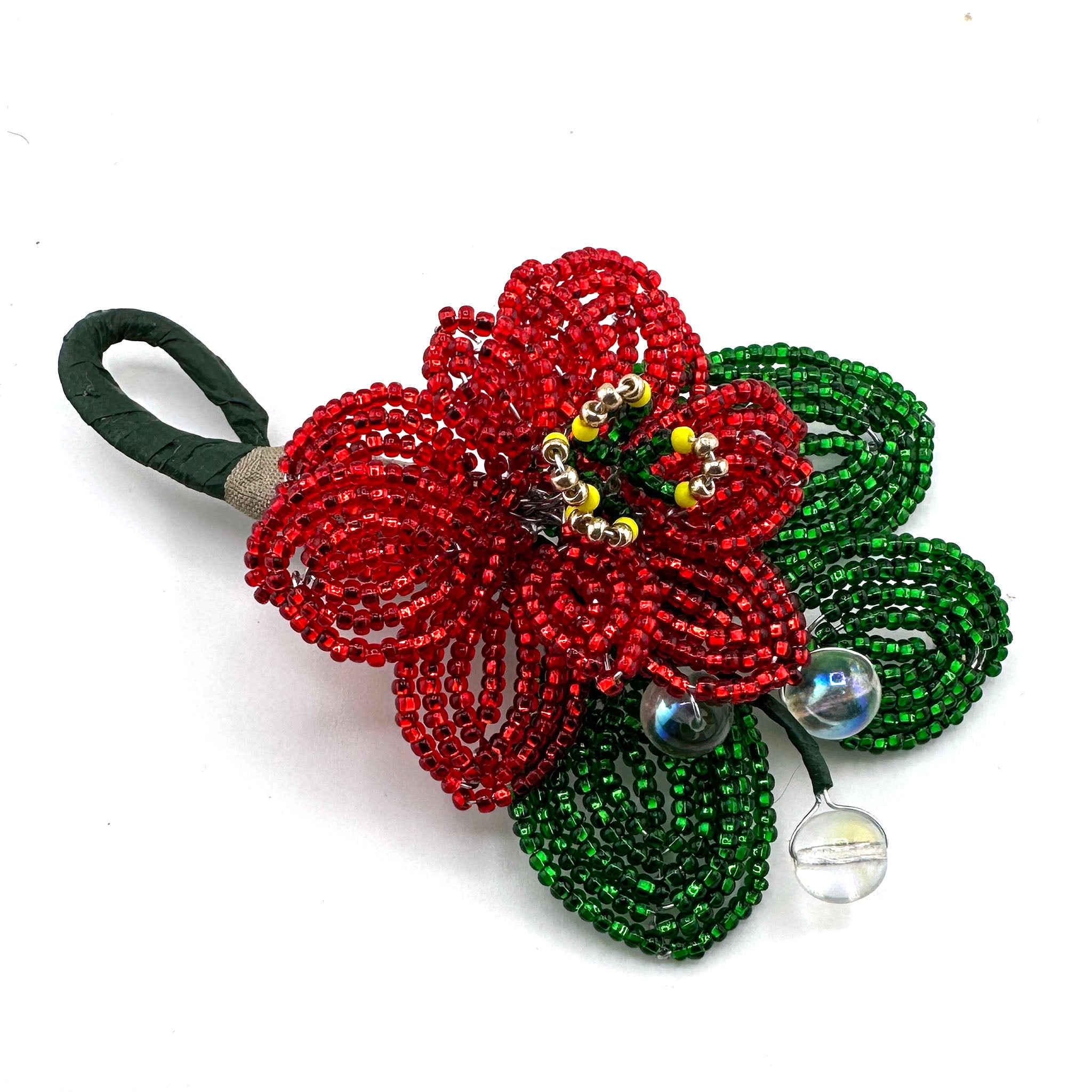 Seed Bead Flowers Poinsettia <br> 12.17.25