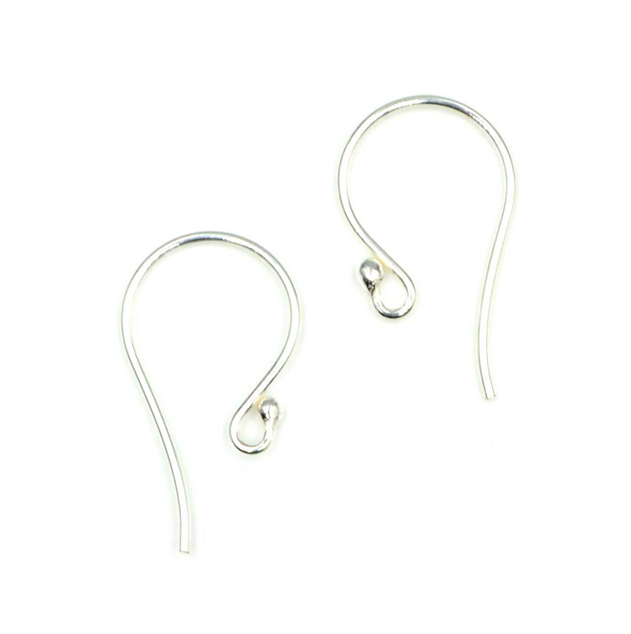 Sterling Silver Dot Ear Wires (1 Pair)