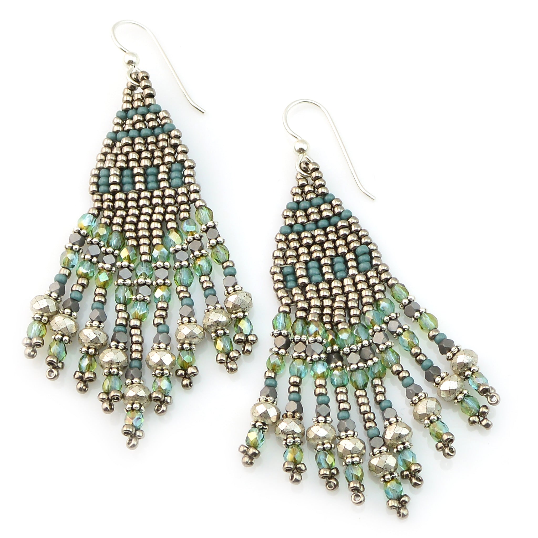 Summer Brick Stitch Earrings <br> 7.15.20
