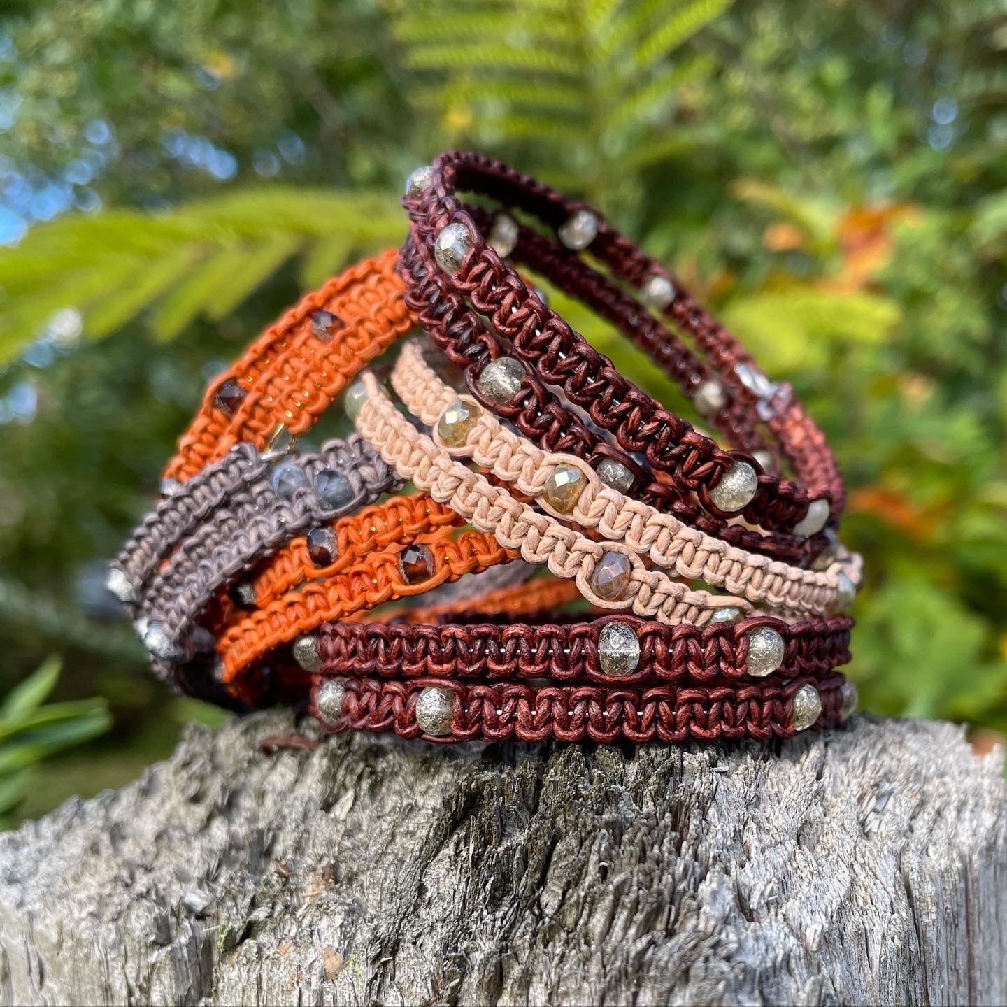 Gemstone Bracelet, Pink Coral Bracelet, Memory Wire Bracelet, Annivers –  Thea Design Concepts