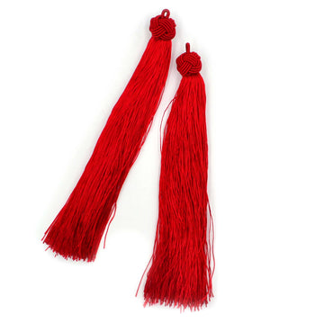 Fancy Tassels- Cherry Red