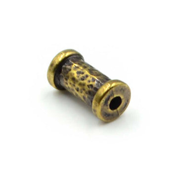 Textured Tube- Antique Brass