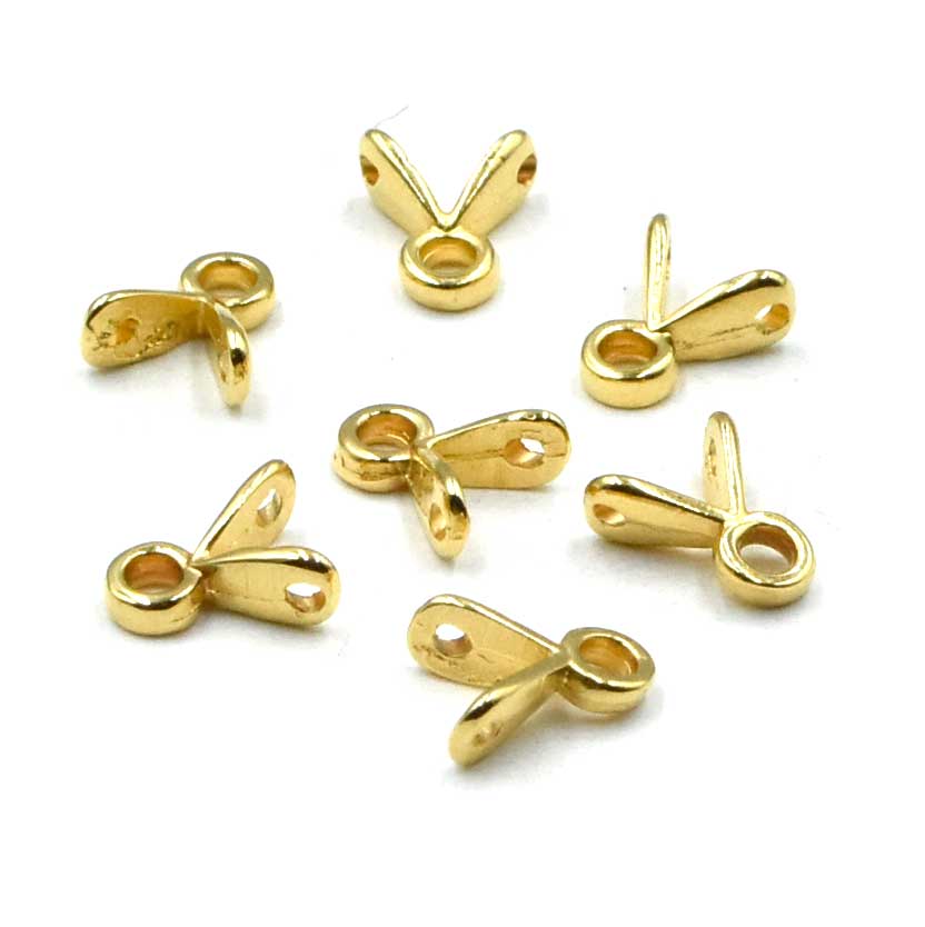 Cymbal Triades GemDuo Bead Ending- 24kt Gold Plate