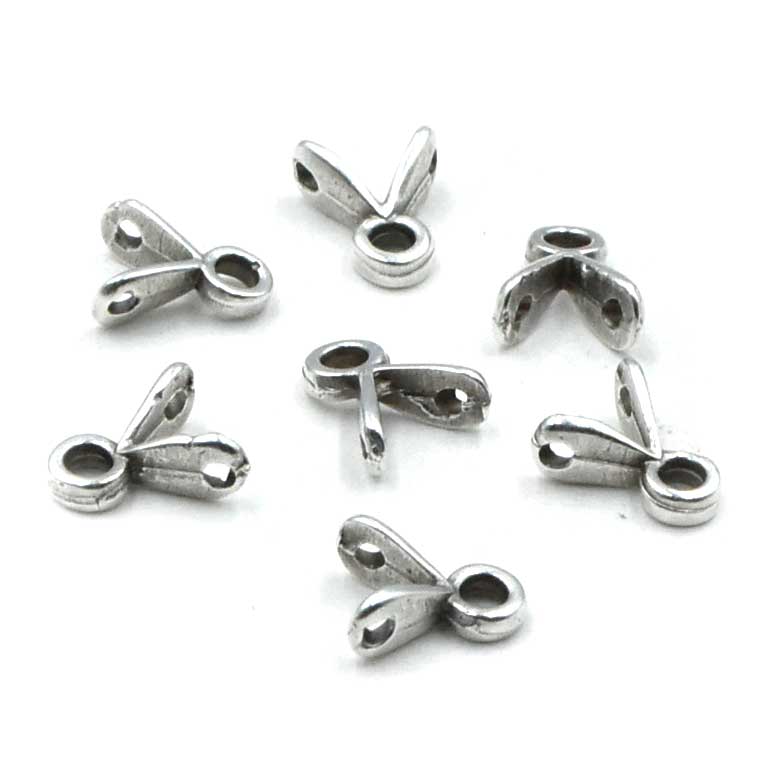 Cymbal Triades GemDuo Bead Ending- Antique Silver