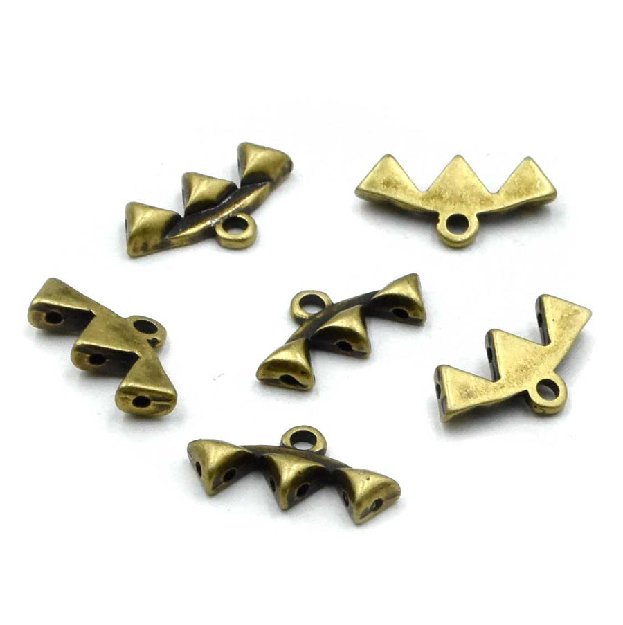 Cymbal Vani III GemDuo Bead Ending- Antique Brass