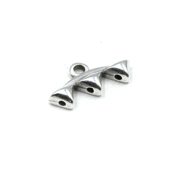 Cymbal Vani III GemDuo Bead Ending- Antique Silver