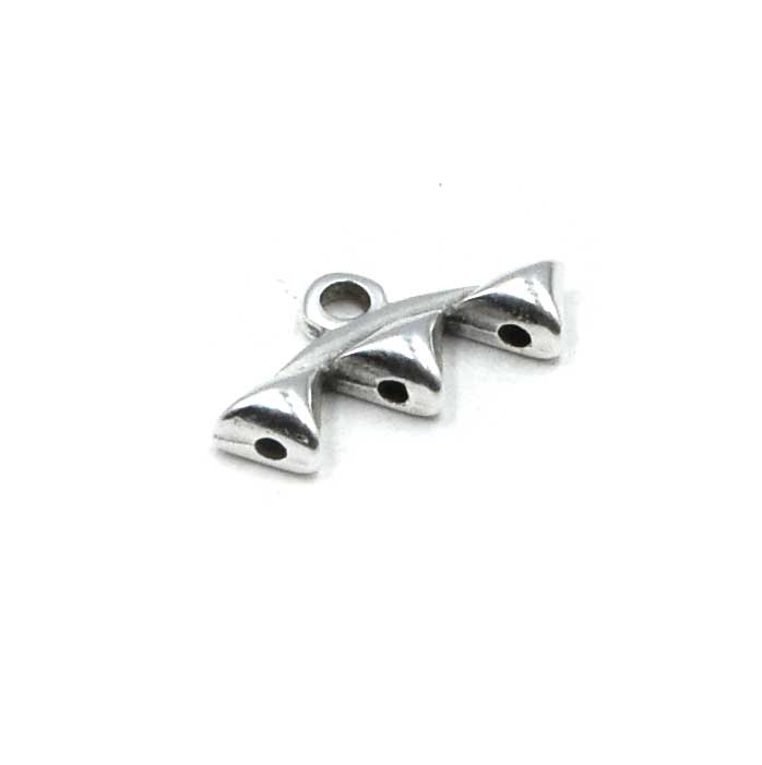 Cymbal Vani III GemDuo Bead Ending- Antique Silver