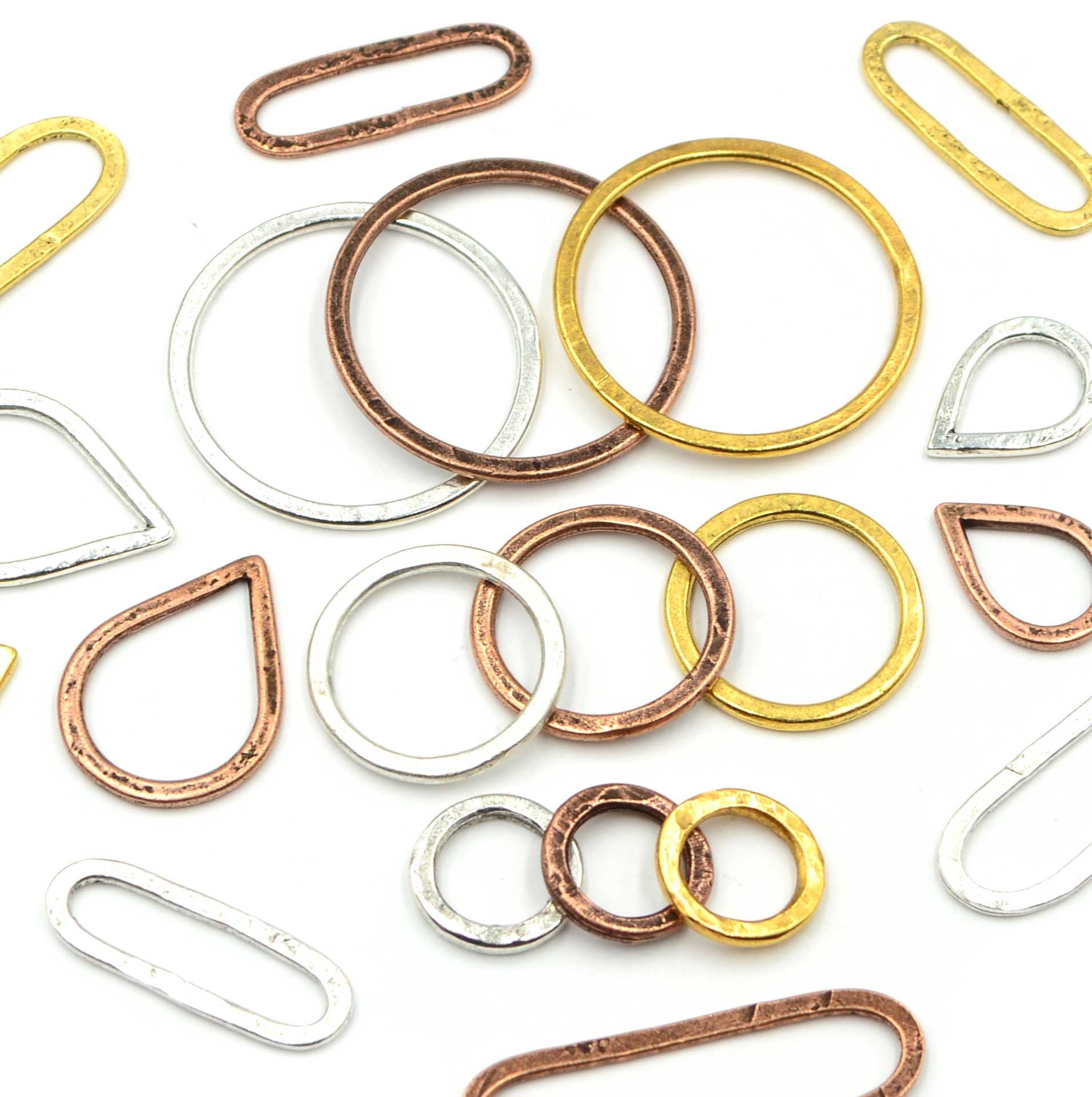 Wire Embellished Hoops Necklace<br>11.22.23