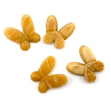 Butterfly Pendant- Yellow Jade