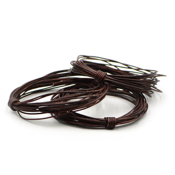 Black Indian Leather Cord by the Yard in 0.5mm, 1mm, 1.5mm, 2mm