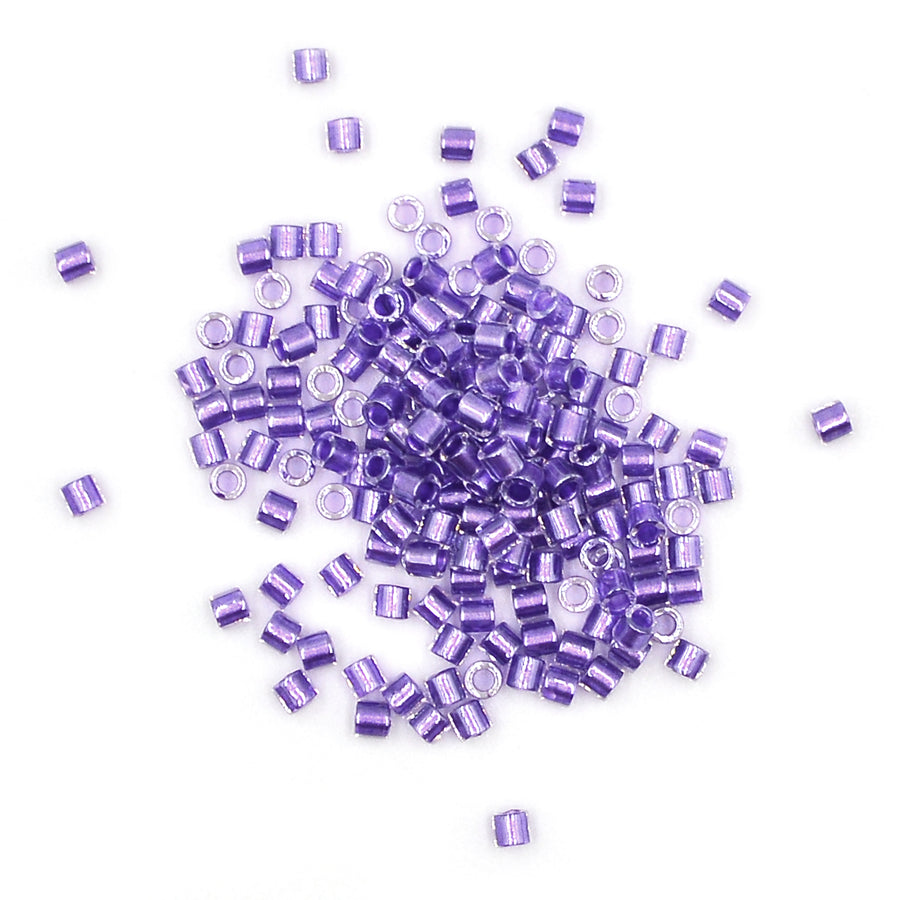 DBL0906- 8/0 Sparkling Purple Lined Crystal