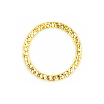 1 Inch Hammertone Ring- Gold