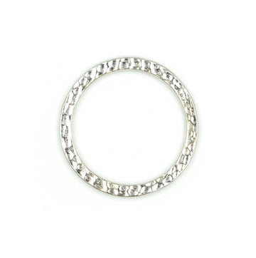 1 Inch Hammertone Ring- White Bronze