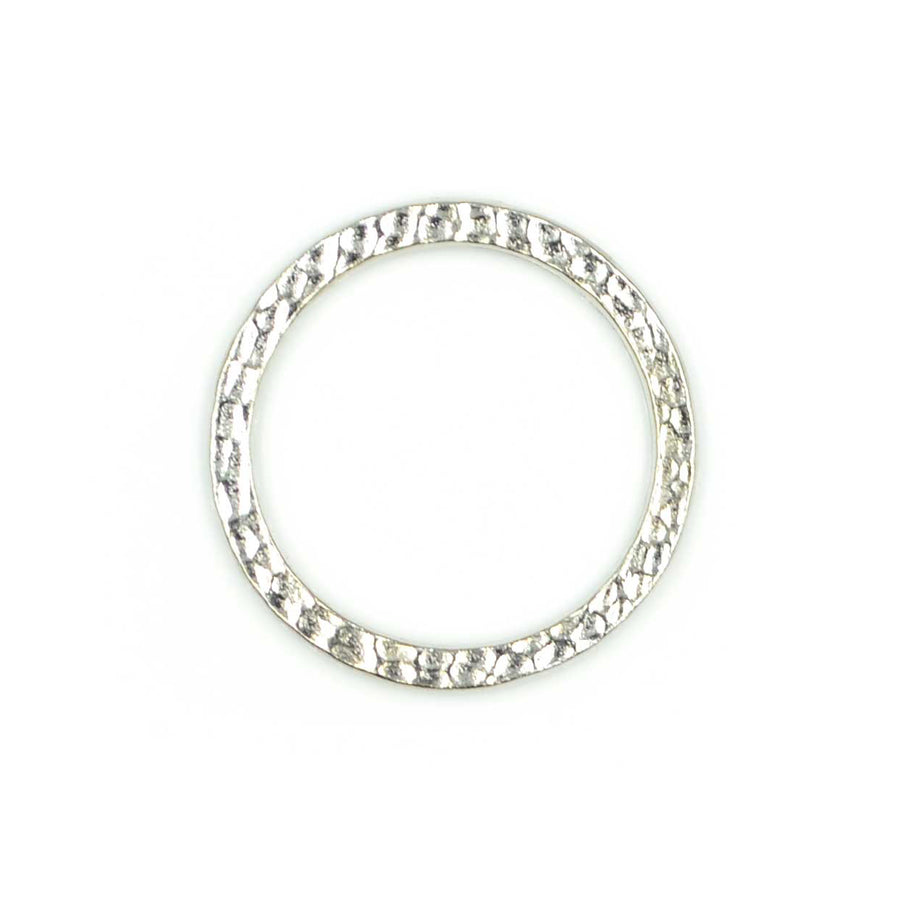 1 Inch Hammertone Ring- White Bronze