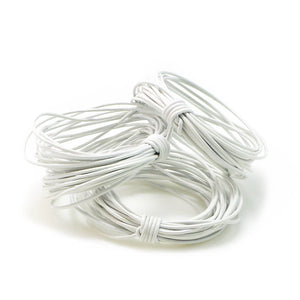White- 1.0mm Indian Leather by the Yard (4 Yards)