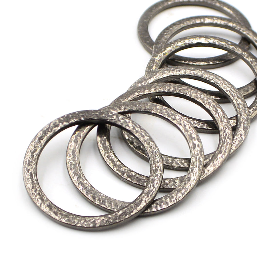 1.25 Inch Hammertone Ring- Gunmetal