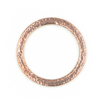 1.25 Inch Hammertone Ring- Antique Copper